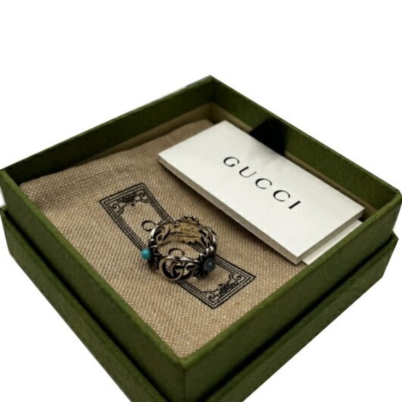 GUCCI Silver Pearl Ring - Picture 6 of 6